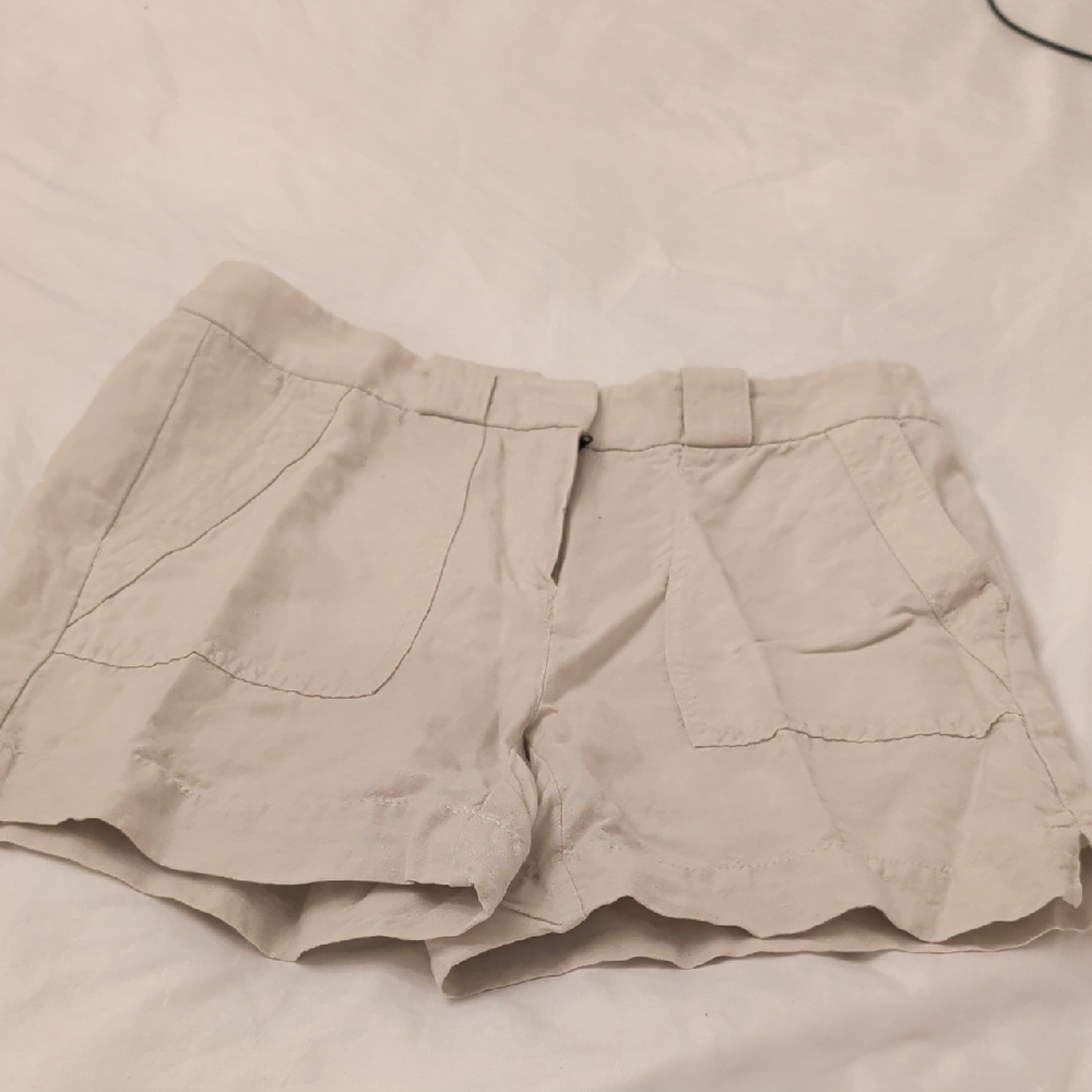 White House Black Market Cream Cargo Shorts